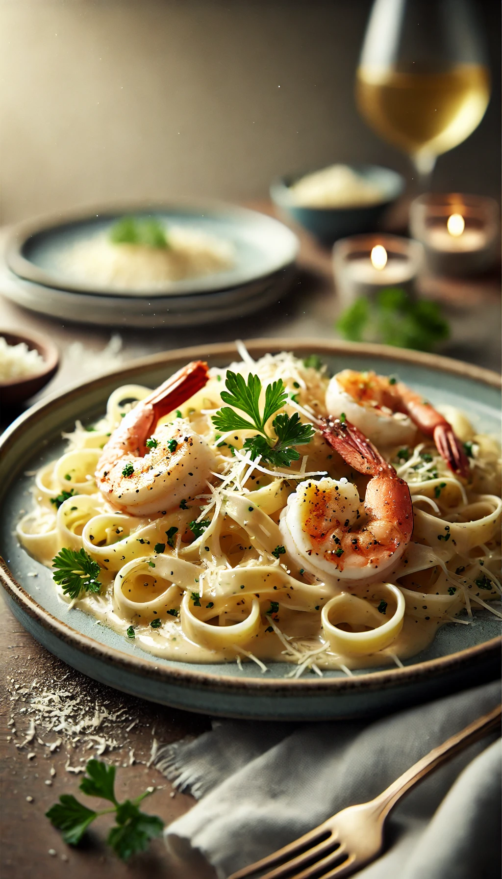 dinner a beautifully plated pasta dish featu